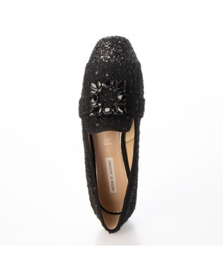 MODE ET JACOMO <MODE ET JACOMO>ビジューバックル付きオペラシューズ ブラックキジ