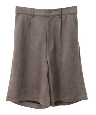 Green Parks ・ＥＬＥＮＣＡＲＥ　ＤＵＥ　スエードポンチハーフパン Gray Beige