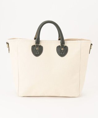 UNBILLION Otias 8号キャンバスシュリンクレザートートバッグ カーキ