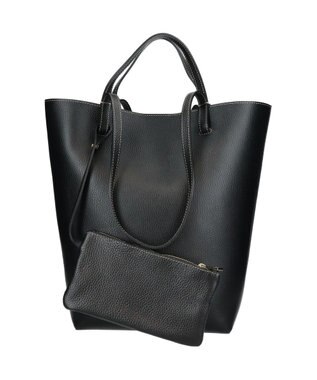 INTER-CHAUSSURES 【ANDREA CARDONE】シュリンクレザートート ブラック