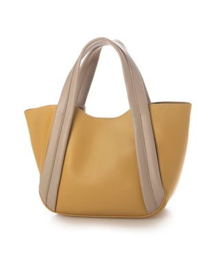 UNBILLION カシュカシュ cachecache / キーチャーム付きラウンドミニ2wayトート イエローミックス