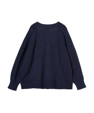 AMERICAN HOLIC ＭＩＸＶネックニットカーディガン Navy