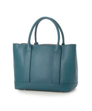 UNBILLION 【テレビ ドラマ着用アイテム】cachecache ショルダー付きパーテーション合成皮革トート ターコイズ