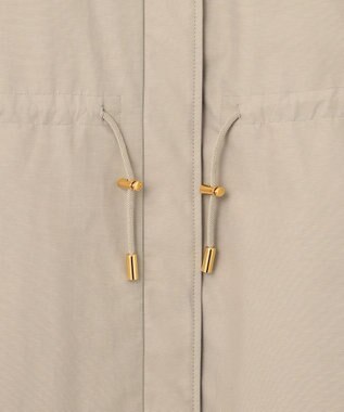 自由区 S 【撥水加工・洗える】コットンナイロンタッサーライナー付きスタンドカラー コート ベージュ