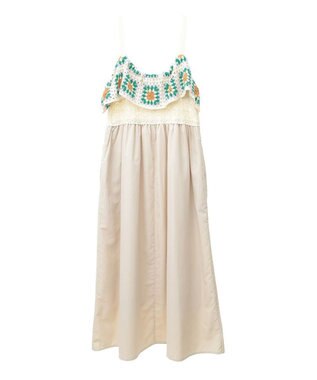 Green Parks ・ＳＵＧＡＲ　ＳＰＯＯＮ　クロシェキリカエワンピース Ivory