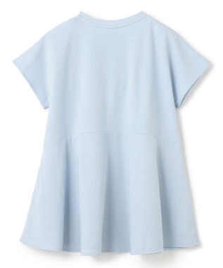 UNFILO BEAUTY FORM ペプラムＴシャツ スカイブルー