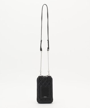 J.PRESS LADIES キルティング スマホポシェット ブラック系