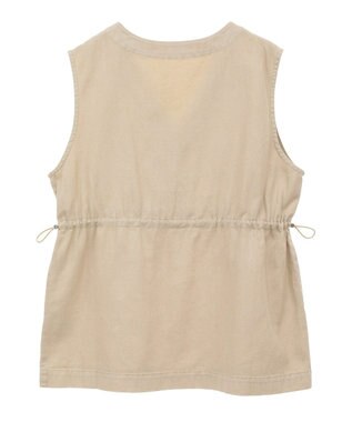 Green Parks ピグメントドロストベスト Light Beige