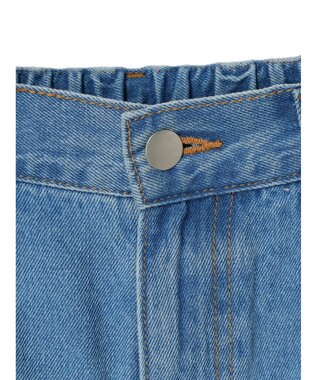 Green Parks ・Ｄｏｕｂｌｅ　Ｆｌａｇｓ　リボン刺繍ストレートデニム Light Indigo