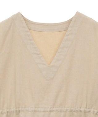 Green Parks ピグメントドロストベスト Light Beige