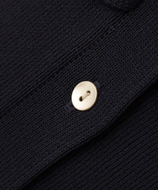 YECCA VECCA 配色フリルカーディガン Navy