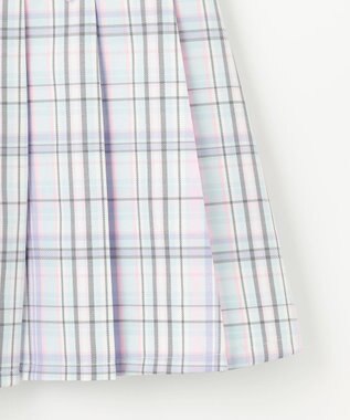 ANY KIDS チェック柄 ガーリー スカパン ミント系