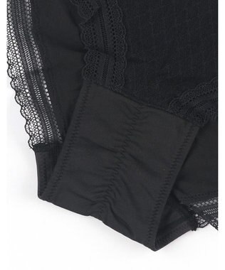 une nana cool 【リニューアル】364ブラ レース サニタリーショーツ ブラック