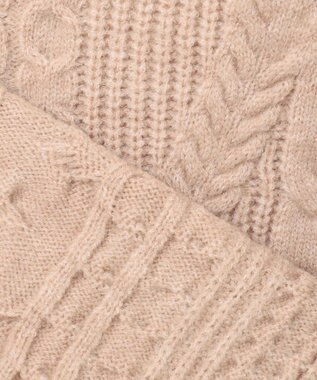 Feroux 【セットアイテム】ケーブルニット セットアップ ベージュ系