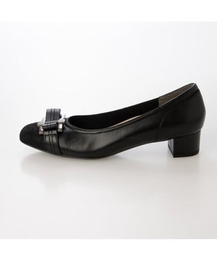 Riz raffinee <Riz raffinee>【3E】バックルリボンモチーフパンプス ブラック