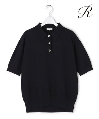 23区 【R(アール)】アイスニット 襟付きデザイン トップス