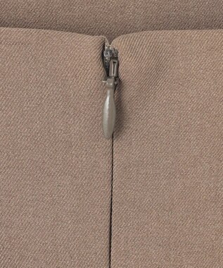 ANY SIS L 【洗える・2SET】カットデザインスタイルアップ ワンピース×ニット モカ×アイボリー