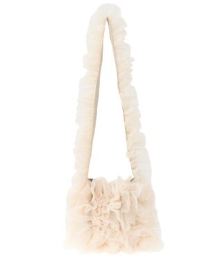 Green Parks ・ＱＵＯＮ　チュールフリルミニショルダー Ivory
