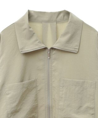 Green Parks ライトＺＩＰシャツブルゾン Olive