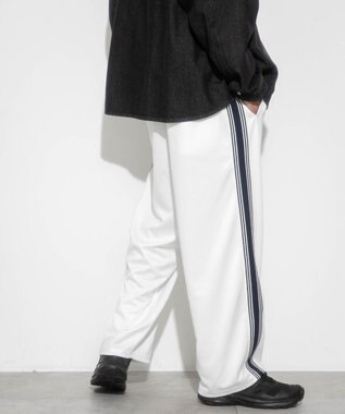 WEGO 別注FILAライントラックパンツ オフホワイト