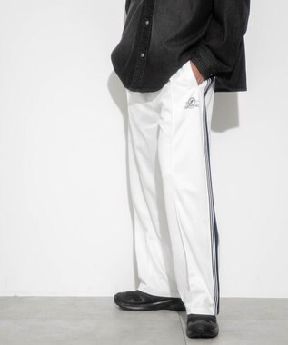 WEGO 別注FILAライントラックパンツ オフホワイト