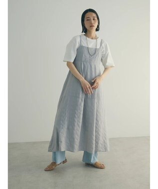 Green Parks ａ．バックギャザーキャミワンピース Light Gray