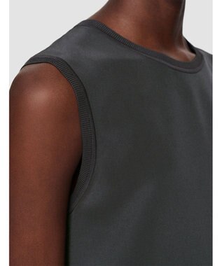 JOSEPH クレープ  ド  ソワ　スリーブレス Slate