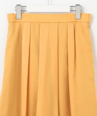J.PRESS LADIES L 【洗える】ブライトスパンボイル スカート マリーゴールド系