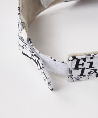 FILA GOLF／marie claire 【FILA GOLF】取り外し可能リボン付きサンバイザー ホワイト