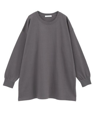 AMERICAN HOLIC コットンロング丈プルオーバー Charcoal Gray