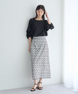 YECCA VECCA ホイップスリーブブラウス Black