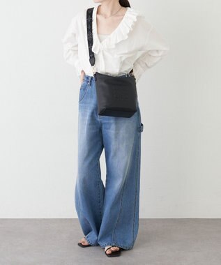 russet 《WEB限定》スタンダードミニショルダーバッグ <エンボスモノグラム>(CE-1718-WEB) Black