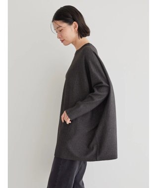 AMERICAN HOLIC バイパチポンチョライクＢＩＧニットチュニック Charcoal Gray