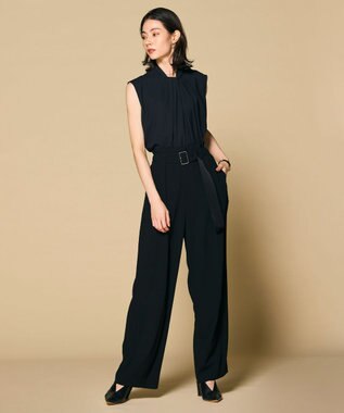 BEIGE， 【洗える・L-size】CINDY / ワイドパンツ Black