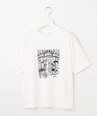 自由区 S 【洗える】グラフィック Tシャツ オフ