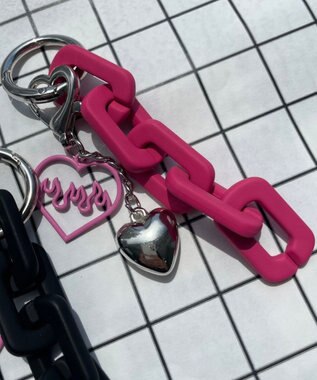 WEGO ハートチェーンキーホルダー