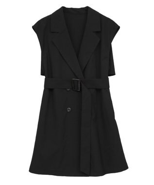 earth music&ecology ショートジレンチ Black