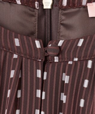 TOCCA 【ヨンア×大人百花×TOCCAコラボ・00サイズあり・洗える】ALLURING BEAUTY ドレス ブラウン×ピンク系