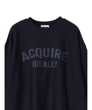 CRAFT STANDARD BOUTIQUE プリント裏毛チュニック Navy
