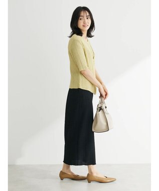 Green Parks テープヤーンドッキングニットプルオーバー Light Green