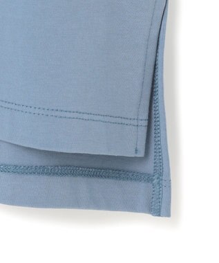 23区 【洗える】ボタニカル カラー Tシャツ ダルブルー系