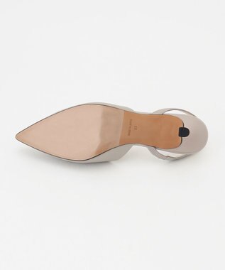 自由区 ポインテッドトゥミュール ベージュ系