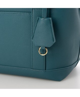 UNBILLION 【テレビ ドラマ着用アイテム】cachecache ショルダー付きパーテーション合成皮革トート ターコイズ