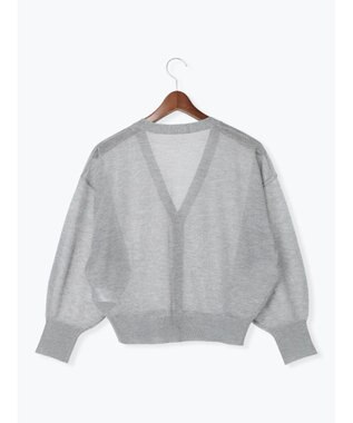 Te chichi Levita14GVネックカーディガン グレー
