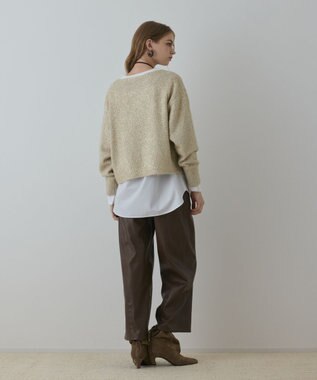 GRACE CONTINENTAL グリッターニットトップ キナリ