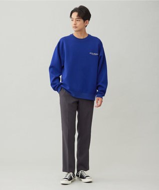 UNFILO MENS 【男女兼用】BEAUTY FORM JERSEY ロゴ クルー ブルー