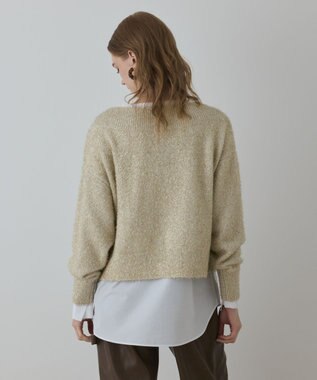 GRACE CONTINENTAL グリッターニットトップ キナリ