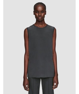 JOSEPH クレープ  ド  ソワ　スリーブレス Slate