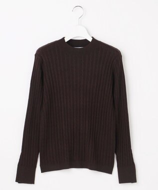 J.PRESS LADIES KNIT BASIC クルーネック ニット ダークブラウン系