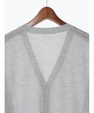 Te chichi Levita14GVネックカーディガン グレー